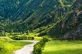 Mountain valley and river Chuya. Altai Republic, Russia